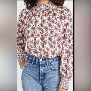 LEVI'S

Gillian Mock Neck Long Sleeve Floral Print Top